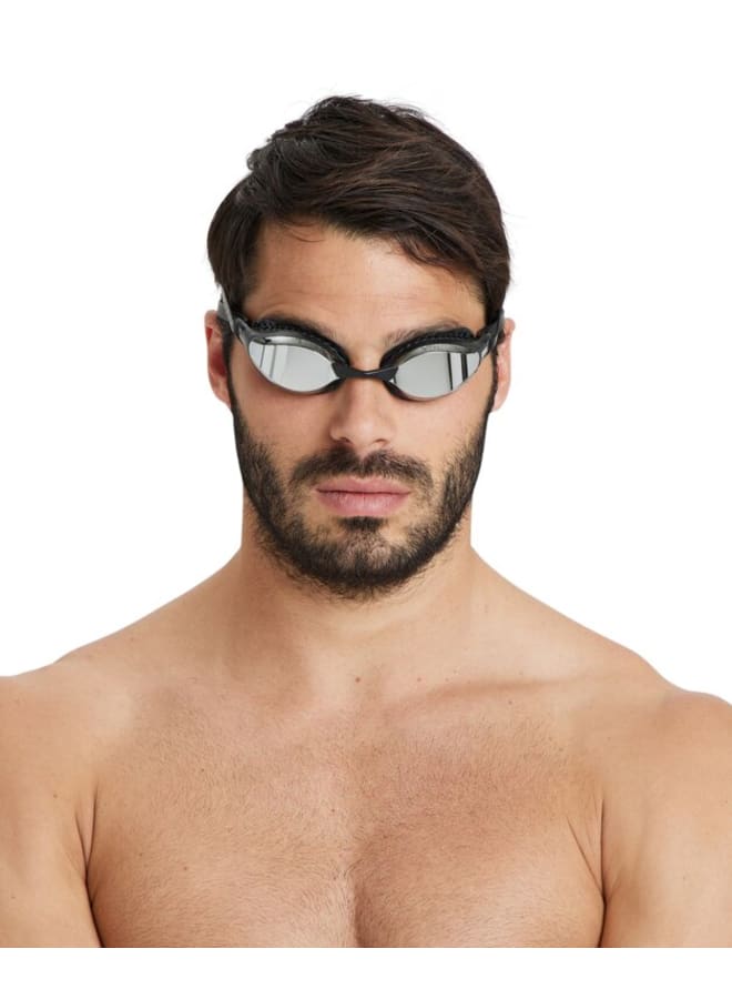 arena Air-Speed  Mirror SILVER-BLACK SW4  - Professional Racing Goggles with Honeycomb Seals - Image 3
